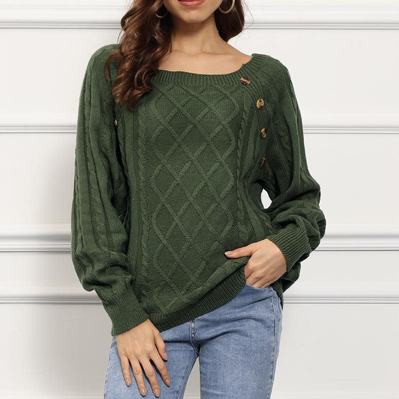 Knitted Cable Knit Sweater Elegant Design