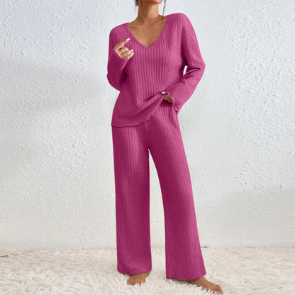 Women's Comfortable Knit Lounge Set Modern Design