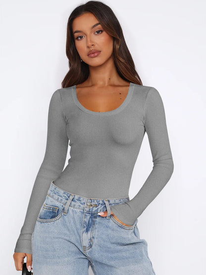 Women's Long-Sleeved Shirt Elegant Modern Style