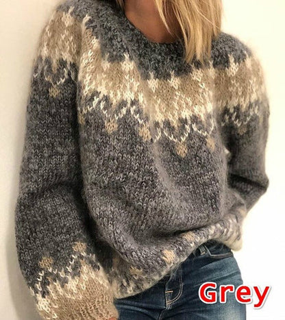Women's Knitted Jumper Cosy Modern Voluminous Sleeves