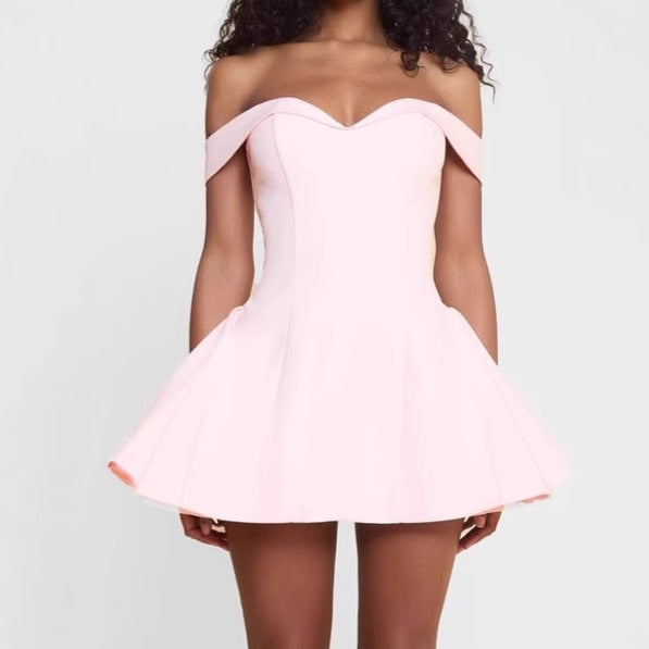 Women's Mini Dress Off-Shoulder Elegant Party Dress