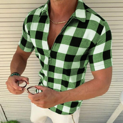 Men's Short-Sleeve Summer Shirt Modern Style