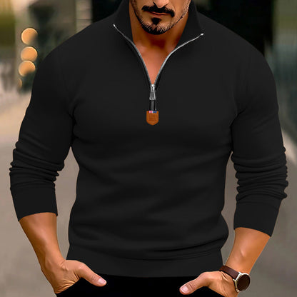 Men's Modern Sports Jumper Stand-Up Collar Elastic