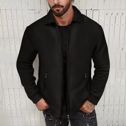 Men's Modern Structured Cardigan Optimal Zipper