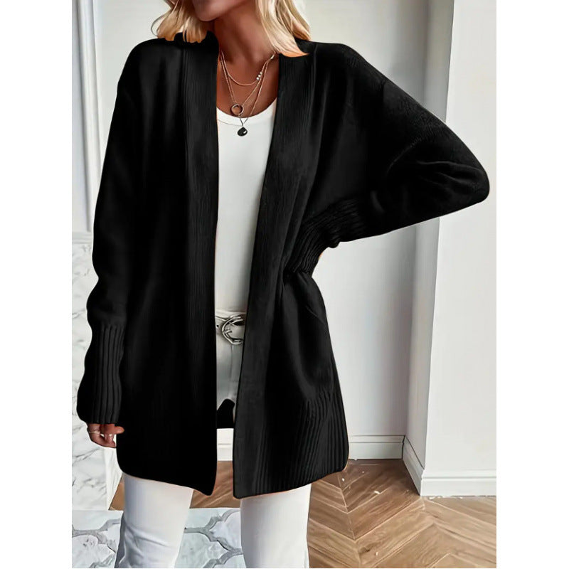 Women's Long Elegant Cardigan with Pockets