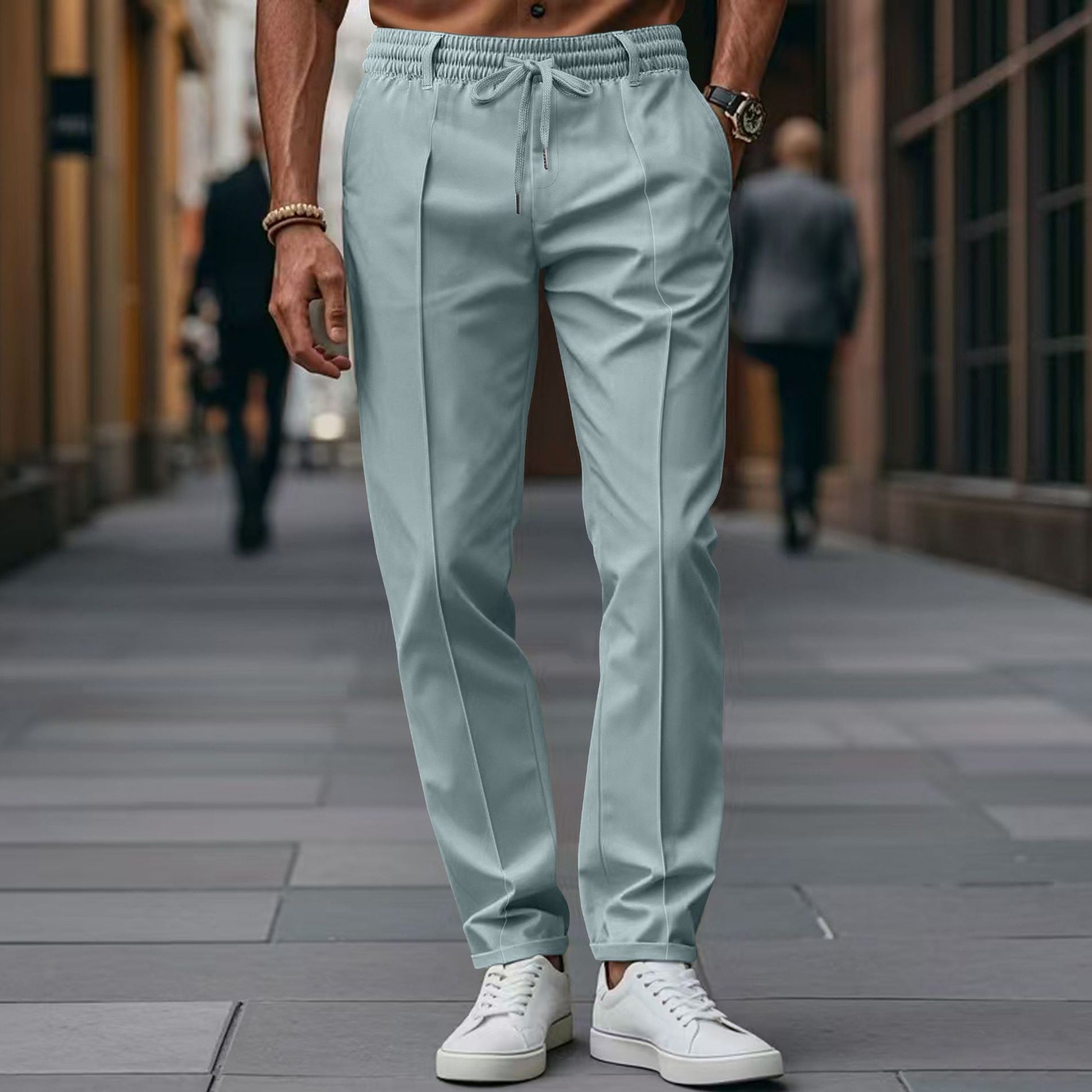 Herrenhose Bequem Elastisch Baumwolle - IdealeKleiden