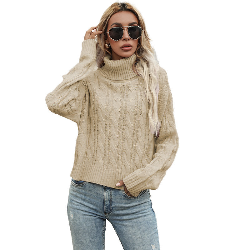 Women's Pullover Chunky Knit Cable Pattern Elegance