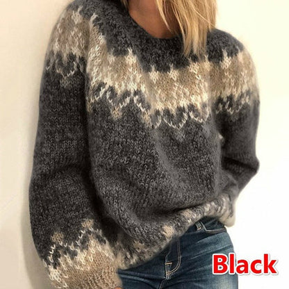 Women's Knitted Jumper Cosy Modern Voluminous Sleeves
