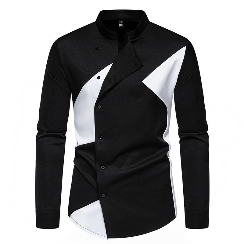 Men's Modern Asymmetrical Design Shirt