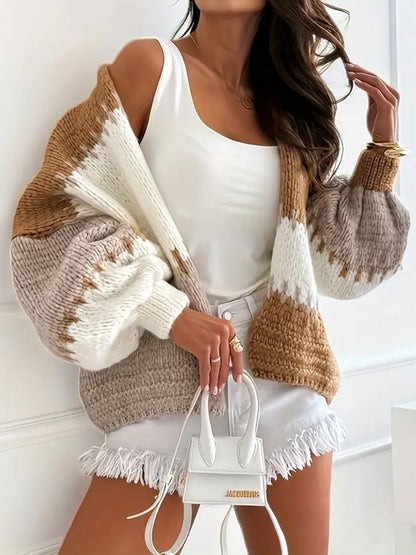 Women's Multicolor Knit Cardigan Diverse Colors