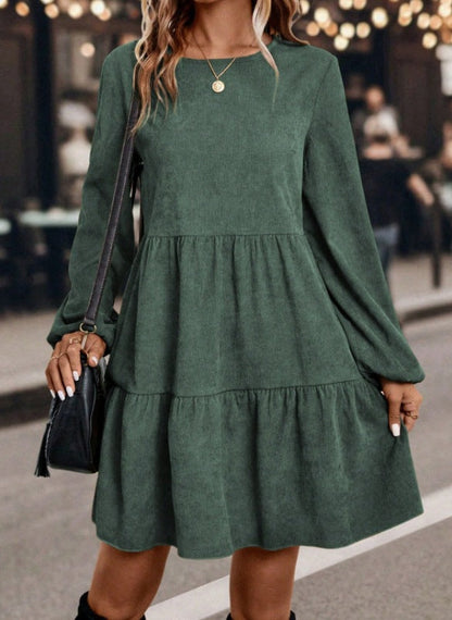 Women's Dress Casual Ruffled Sleeves Elegant