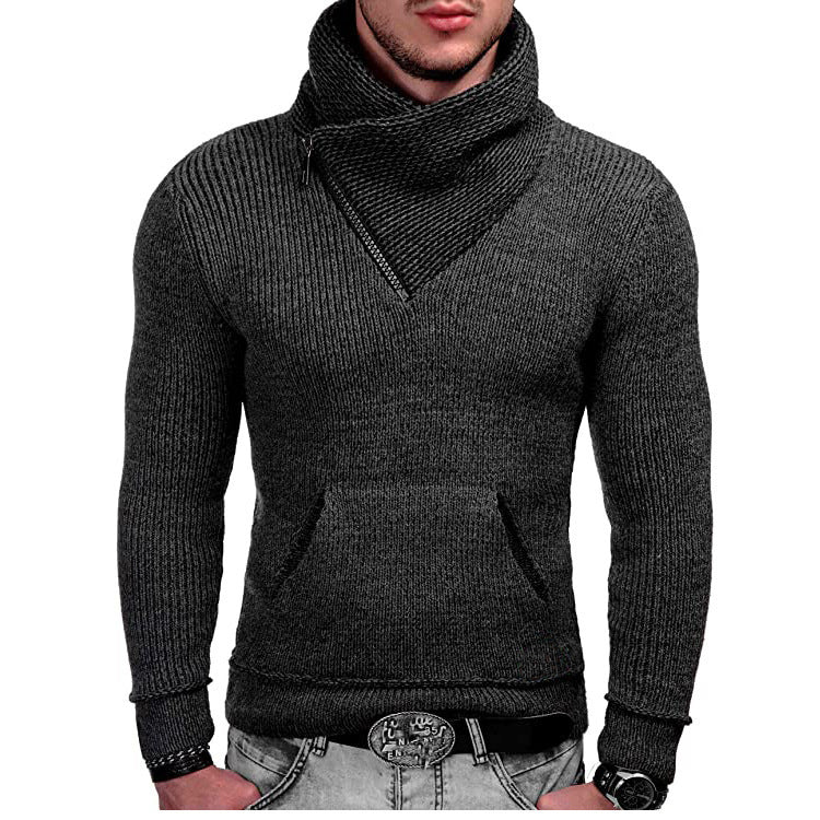 Men's Hoodie Long Sleeve Asymmetric Structure