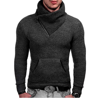 Men's Hoodie Long Sleeve Asymmetric Structure