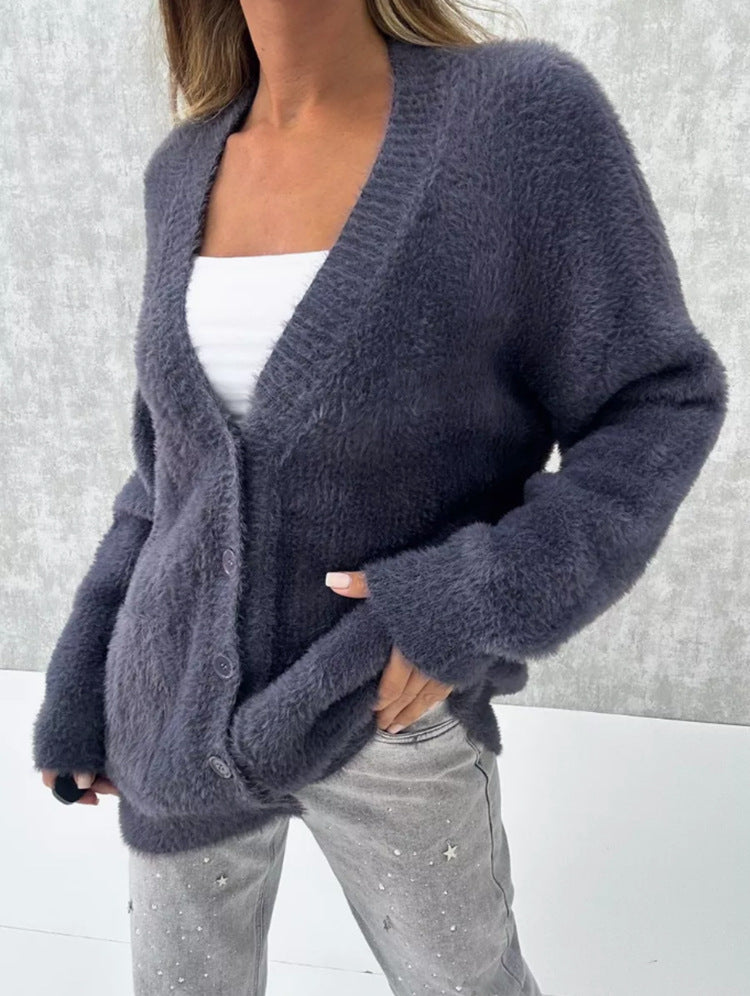 Women's Cardigan Soft Loose Fit Elegant Design