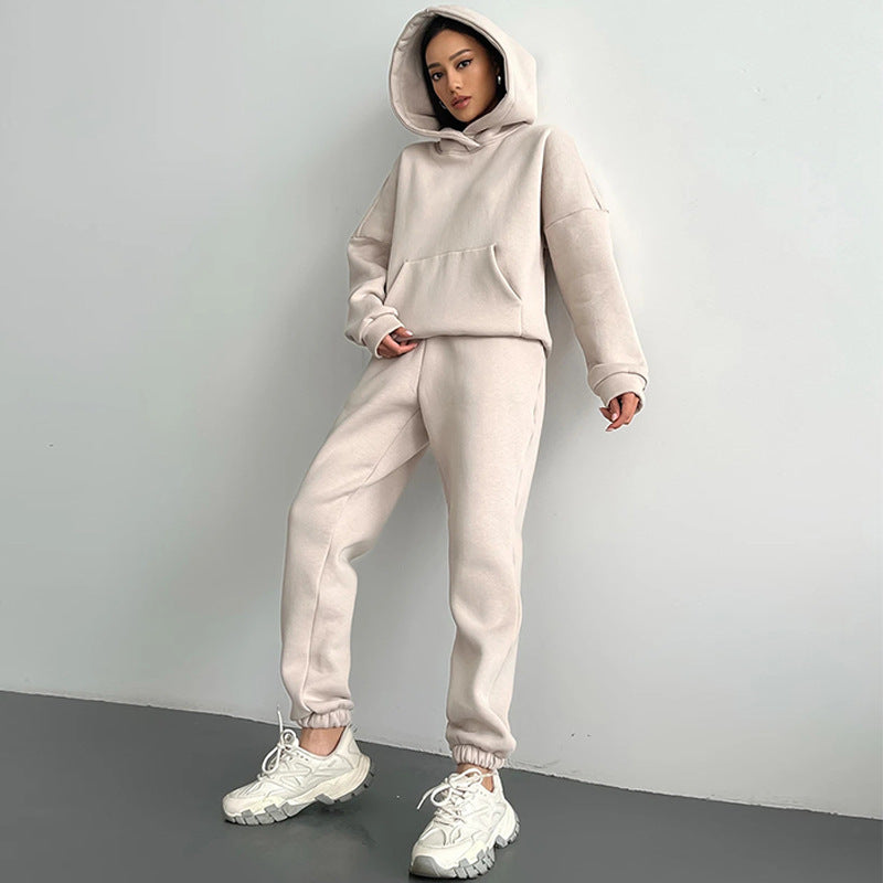 Damen Hoodie Set Wellness Wear Soft - IdealeKleiden