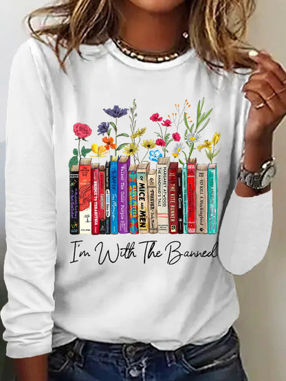 Women's Floral Long-Sleeve Romantic Look Shirt