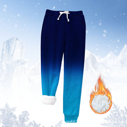Women's Jogging Bottoms Warm Fleece Soft Elastic