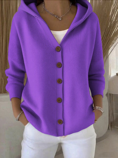 Women's Cardigan Hooded Modern Casual