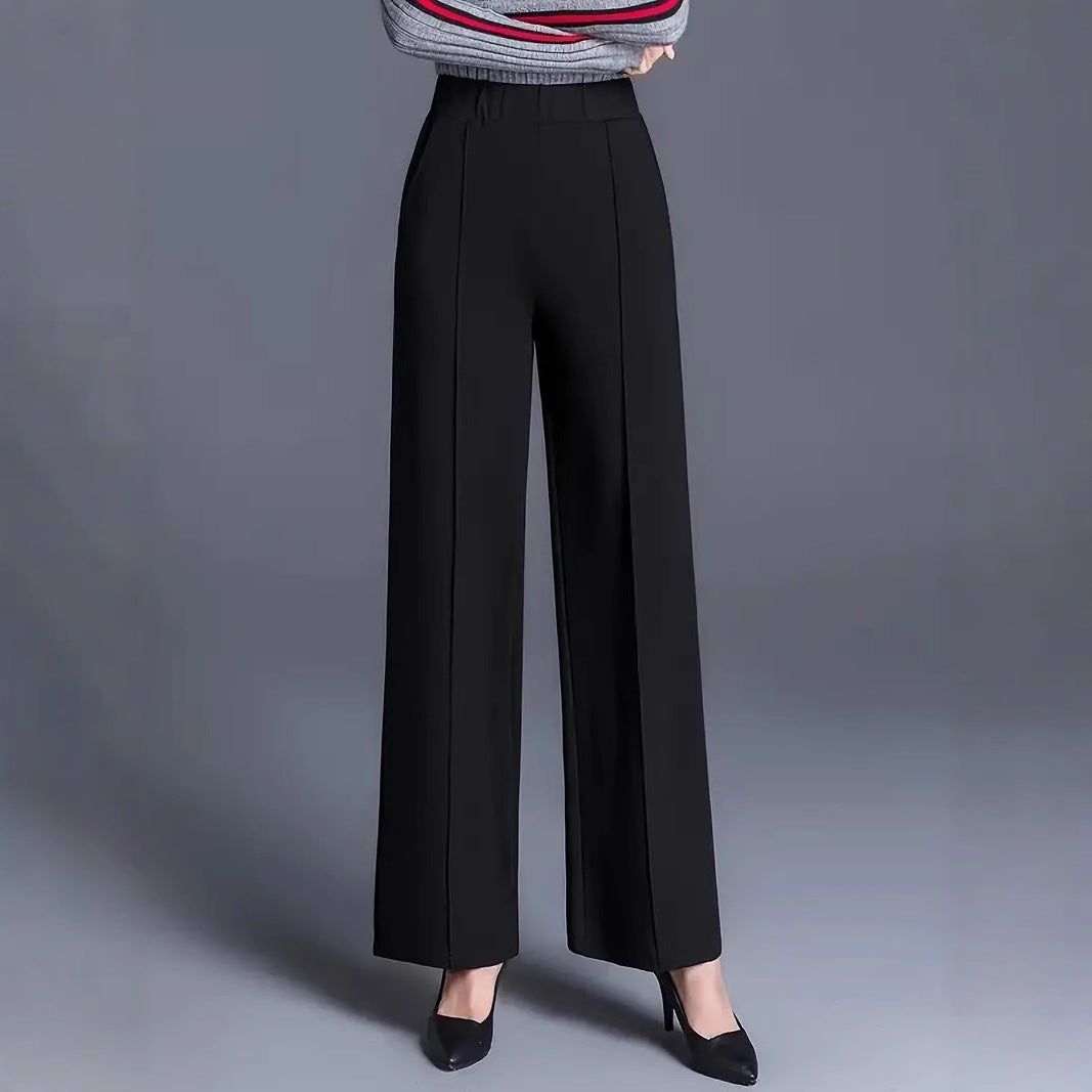 Damenhose High-Waist Elegant Bügelfalten - IdealeKleiden
