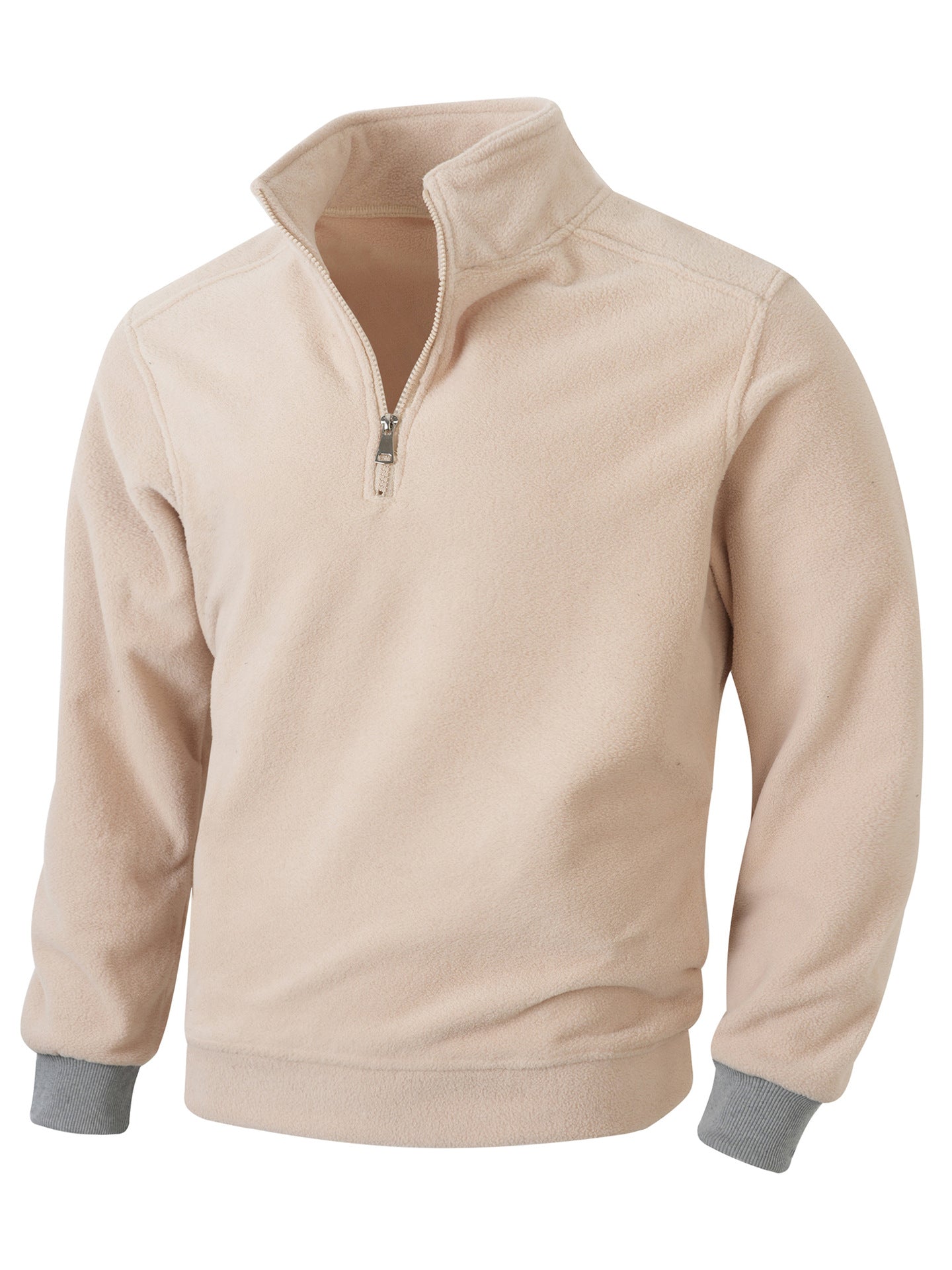 Men's Warm Mid-Length Fleece Jacket