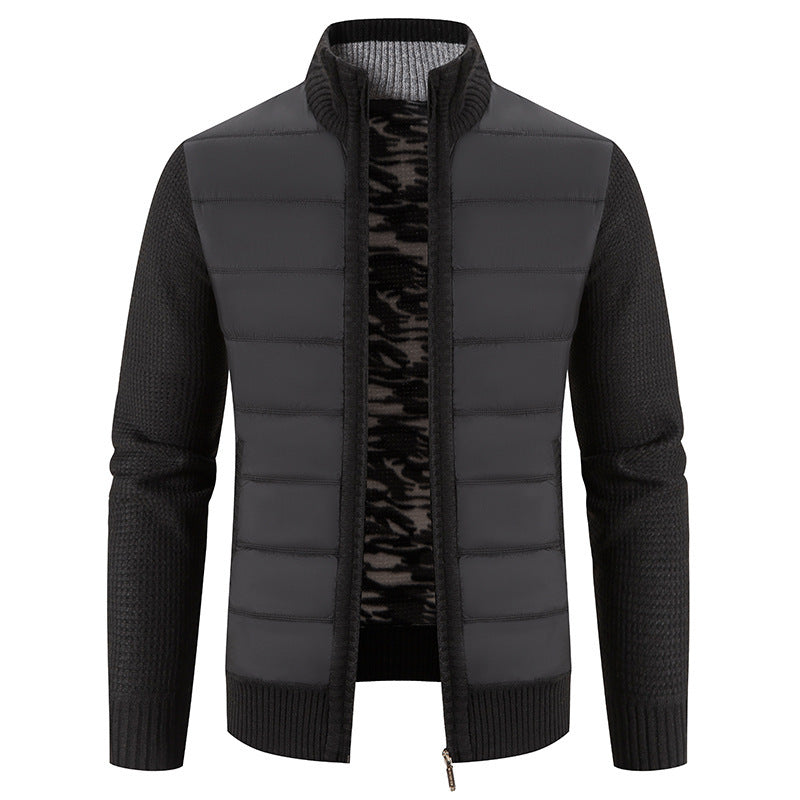 Men's Quilted Jacket Modern Knit Pattern