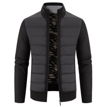 Men's Quilted Jacket Modern Knit Pattern