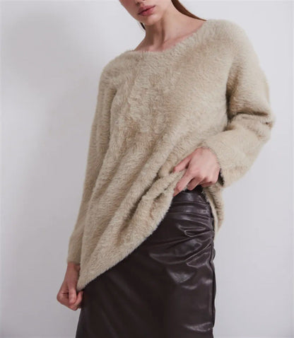 Women's Sweater Soft V-Neck Elegant Design