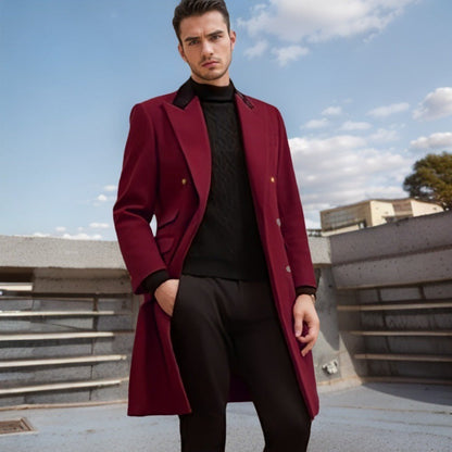 Men's Wool Coat Slim Fit Elegant