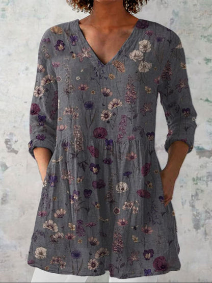 Women's Boho Chic Floral Summer Dress