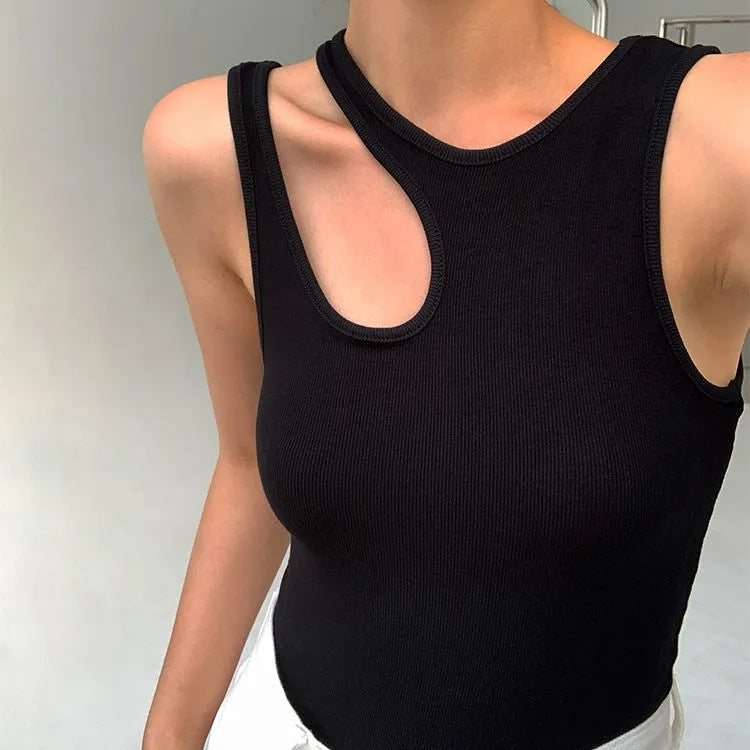 Women's Tank Top Sporty Cut-Out Top Modern Style