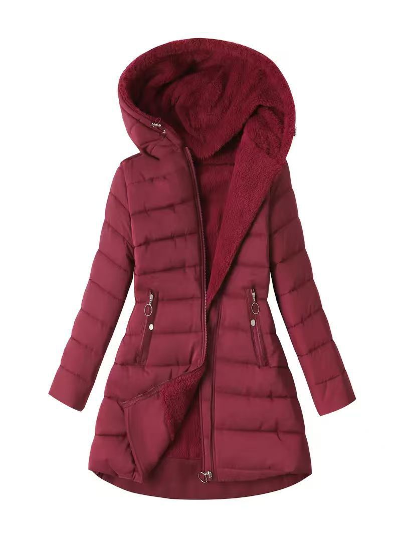 Quilted Winter Jacket With Soft Fleece Lining