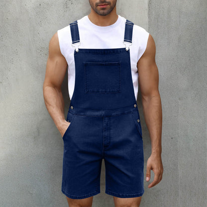 Men's Denim Overalls Comfortable With Pockets