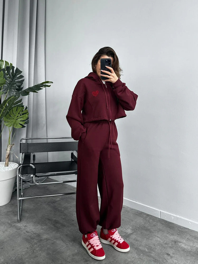 Women's Tracksuit Hoodie Joggers Set Comfortable