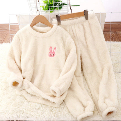 Women's Plush Robe Set with Cute Animal Designs
