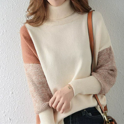 Damenschal Strickpullover Lockere Passform - IdealeKleiden