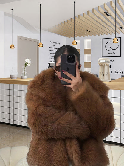 Women's Soft Faux Fur Coat