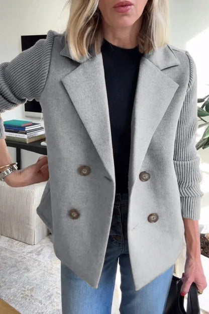 Women's Blazer Elegant Double-Breasted Modern Style