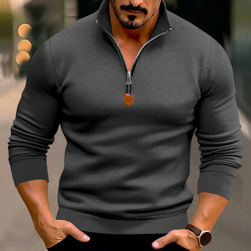 Men's Modern Sports Jumper Stand-Up Collar Elastic