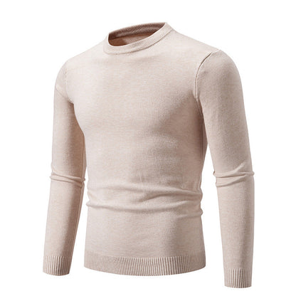 Fine Men's Round Neck Sweater Elegant Design