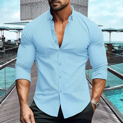 Men's Shirt Elegant Structured Modern Style