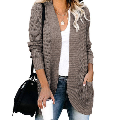 Women's Cardigan Casual Open Front with Pockets