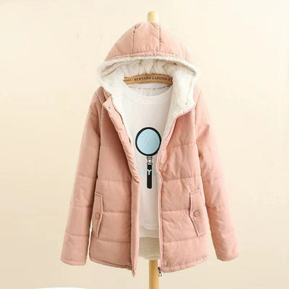 Women's Winter Quilted Jacket Warm Hooded