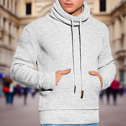 Men's High-Neck Pocket Sweater