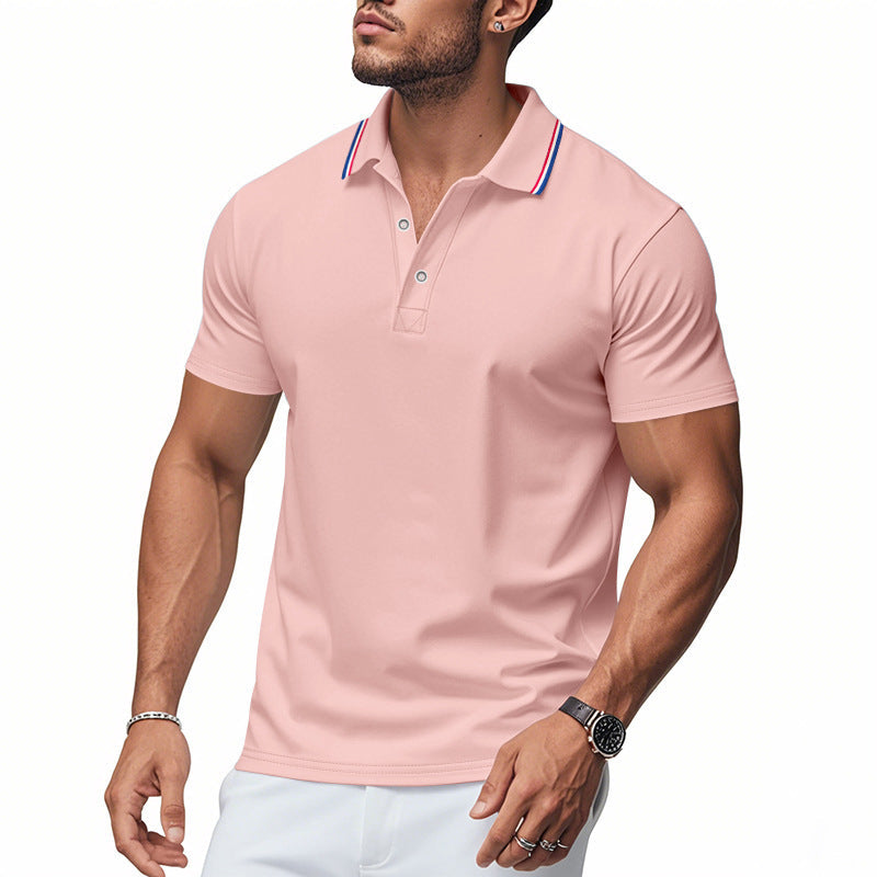 Men's Polo Shirt Modern Collar Moisture Control
