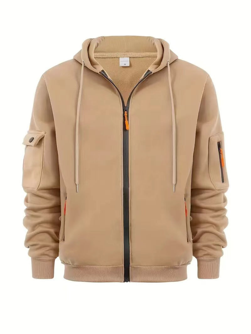 Men's Outdoor Jacket Practical Zip Pockets