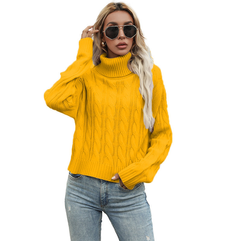 Women's Pullover Chunky Knit Cable Pattern Elegance