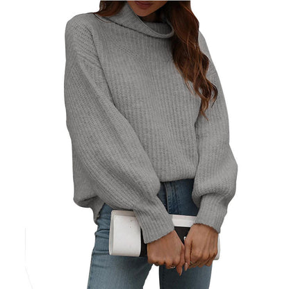 Women's Pullover Loose Turtleneck Trendy Oversized