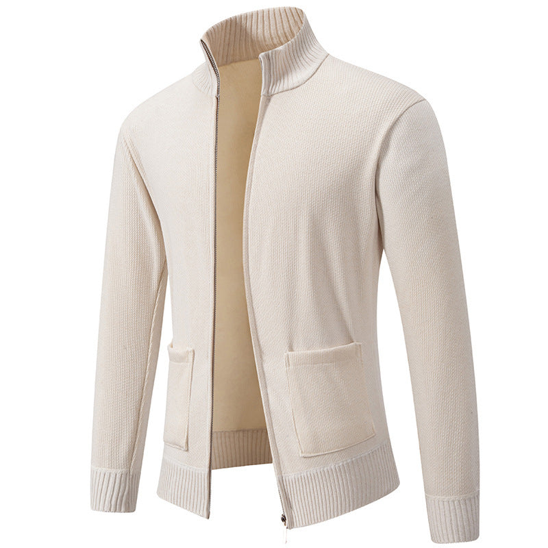 Herren Strickjacke Lässig Warm Mit Taschen