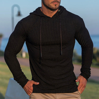 Men's Trendy Ribbed Hoodie