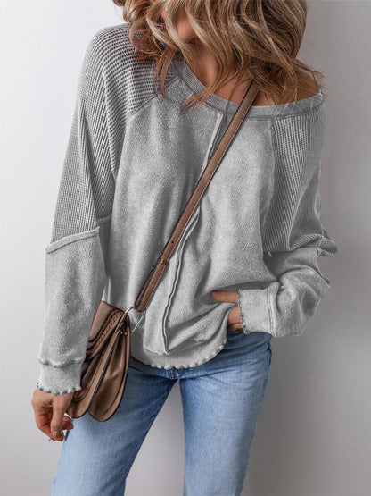 Women's Long-Sleeved Shirt with Structure - Perfect for Everyday Wear